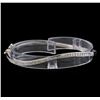 1.05 ctw Diamond Bangle Bracelet - 14KT White Gold