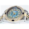 Image 3 : Rolex Ladies Two Tone Blue MOP String Sapphire Diamond VVS Datejust Wristwatch