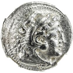 MACEDONIAN KINGDOM: Alexander III, the Great, 336-323 BC, AR tetradrachm (17.04g), ND. NGC EF