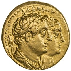PTOLEMAIS: Ptolemy III, Euergetes, 246-221 BC, AV tetradrachm (13.85g), ND. UNC