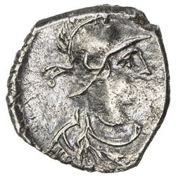 BYZANTINE EMPIRE: temp. Justinian I, 527-565, AR half siliqua (20 nummi) (0.95g), Constantinople, ND