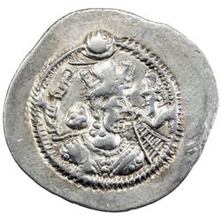SASANIAN KINGDOM: Zamasp, 497-499, AR drachm (4.07g), AY (Susa), year 2. VF