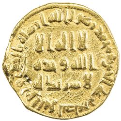 UMAYYAD: 'Abd al-Malik, 685-705, AV dinar (4.10g), NM (Dimashq), AH81. VF