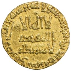 UMAYYAD: Hisham, 724-743, AV dinar (3.64g), NM (Dimashq), AH114. VF