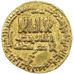 ABBASID: al-Mahdi, 775-785, AV dinar (4.23g), NM, AH169. VF