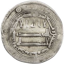 ABBASID: al-Rashid, 786-809, AR dirham (2.87g), Madinat al-Salam, AH170. VF