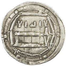 ABBASID: al-Rashid, 786-809, AR dirham (2.51g), Ifriqiya, AH182. VF