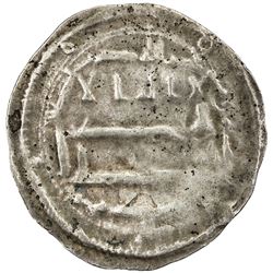 ABBASID: al-Rashid, 786-809, AR light dirham (1.33g), "al-Muhammadiya", AH"19x". VF-EF