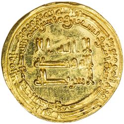 ABBASID: al-Muktafi, 902-908, AV dinar (3.42g), Misr, AH292. BU