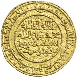 ALMORAVID: 'Ali, 1106-1142, AV dinar (4.07g), Ighranata (Granada), AH519. EF