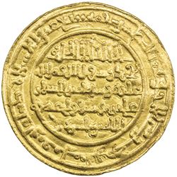 ALMORAVID: 'Ali, 1106-1142, AV dinar (4.11g), Marrakesh, AH537. EF