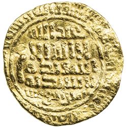 FATIMID: al-Mahdi, 909-934, AV dinar (4.16g), al-Mahdiya, AH310. VF