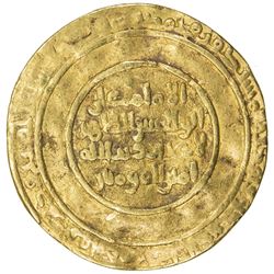 FATIMID: al-Zahir, 1021-1036, AV dinar (4.18g), Misr, AH425. F