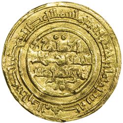 FATIMID: al-Mustansir, 1036-1094, AV dinar (3.93g), al-Mahdiya, AH438. VF