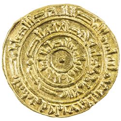 FATIMID: al-Mustansir, 1036-1094, AV dinar (4.17g), Misr, AH448. UNC