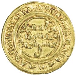 NAJJAHID: Jayyash, fl. 1073-1087, AV dinar (2.33g), Zabid, AH465 (frozen). EF-AU