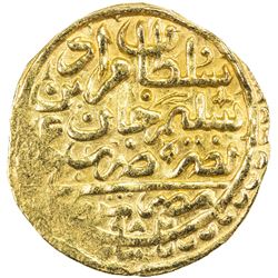 OTTOMAN EMPIRE: Murad III, 1574-1595, AV sultani (3.49g), Misr, AH982. EF-AU