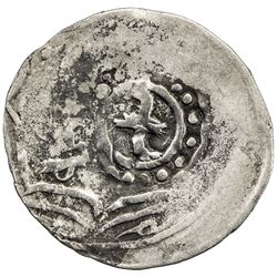 CHAGHATAYID KHANS: Chapar, at Kashghar, ca. 1307-1310, AR dirham (1.78g), NM, ND. VF
