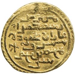 ILKHAN: Ghazan Mahmud, 1295-1304, AV dinar (4.37g), Kashan, AH699. VF