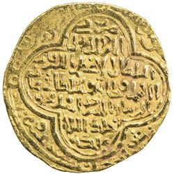 ILKHAN: Uljaytu, 1304-1316, AV dinar (3.85g), Shiraz, AH710. VF