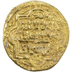ILKHAN: Abu Sa'id, 1316-1335, AV dinar (4.96g), Qays, AH720. VF
