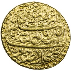 DURRANI: Taimur Shah, 1772-1793, AV mohur (10.95g), Herat, AH1192. VF