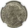 Image 1 : HONG KONG: Victoria, 1841-1901, AR 5 cents, 1866. NGC AU58