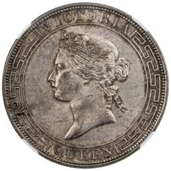 HONG KONG: Victoria, 1841-1901, AR dollar, 1866. NGC MS62