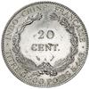 Image 2 : FRENCH INDOCHINA: AR 20 cents, 1895-A. EF
