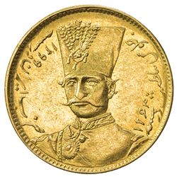 IRAN: Nasir al-Din Shah, 1848-1896, AV toman (2.94g), Tehran, AH1299. AU