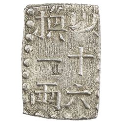 JAPAN: Bunsei, 1818-1830, AE shu (isshu gin), (2.76g). EF