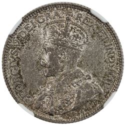 CYPRUS: George V, 1910-1935, AR 9 piastres, 1913. NGC MS63