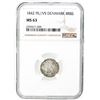 Image 3 : DENMARK: Christian VIII, 1839-1848, AR 4 rigsbankskilling, 1842. NGC MS63