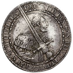 SAXE-ERNESTINE LINE: Johann Friedrich I, 1532-1547, AR 1 1/2 thaler (43.22g), 1539. EF