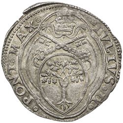 ROMAN STATES: Julius II, 1503-1513, AR giulio (3.61g), ND. EF