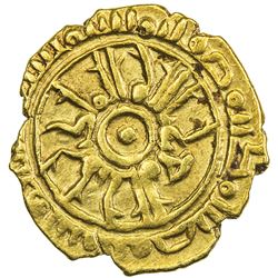 SICILY: Roger II, 1105-1154, AV tari (1.04g), Siqilliya, AH538. VF