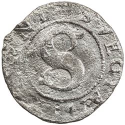SWEDEN: Sigismund, 1592-1598, AR fyrk (1.01g), 1576. VF-EF
