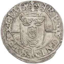 SWEDEN: Karl IX, as regent, 1598-1604, AR ore (2.87g), 1601. AU