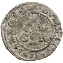 SWEDEN: Karl IX, as king, 1604-1611, AR ore, 1611. VF-EF