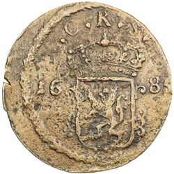 SWEDEN: Karl XI, 1660-1697, AE ore (34.99g), 1685. VF