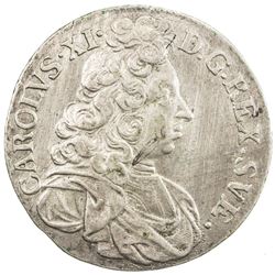 SWEDEN: Karl XI, 1660-1697, AR 2 mark, 1694. EF-AU