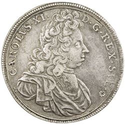 SWEDEN: Karl XI, 1660-1697, AR 8 mark, 1693. VF