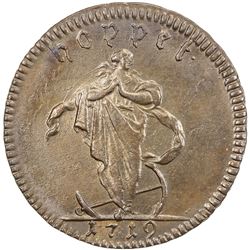 SWEDEN: Ulrika Eleonora, 1718-1720, AE daler, 1719. AU