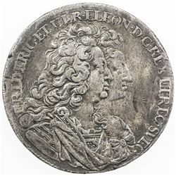 SWEDEN: Frederik I, 1720-1751, AR riksdaler, 1727. VF