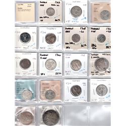 SWEDEN: LOT of 17 early silver coins