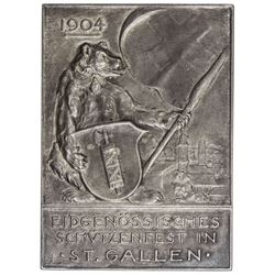 SWITZERLAND: AR plaque, 1904. EF