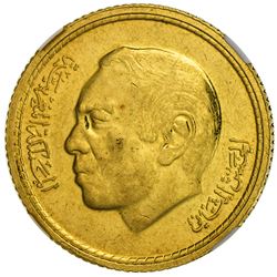 MOROCCO: Hassan II, 1961-1999, AV 250 dirhams, 1975/AH1395. NGC AU58