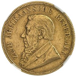 SOUTH AFRICA: AV pond, 1892. NGC AU