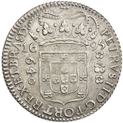 BRAZIL: Pedro II, 1683-1706, AR 640 reis (19.35g), 1695. AU