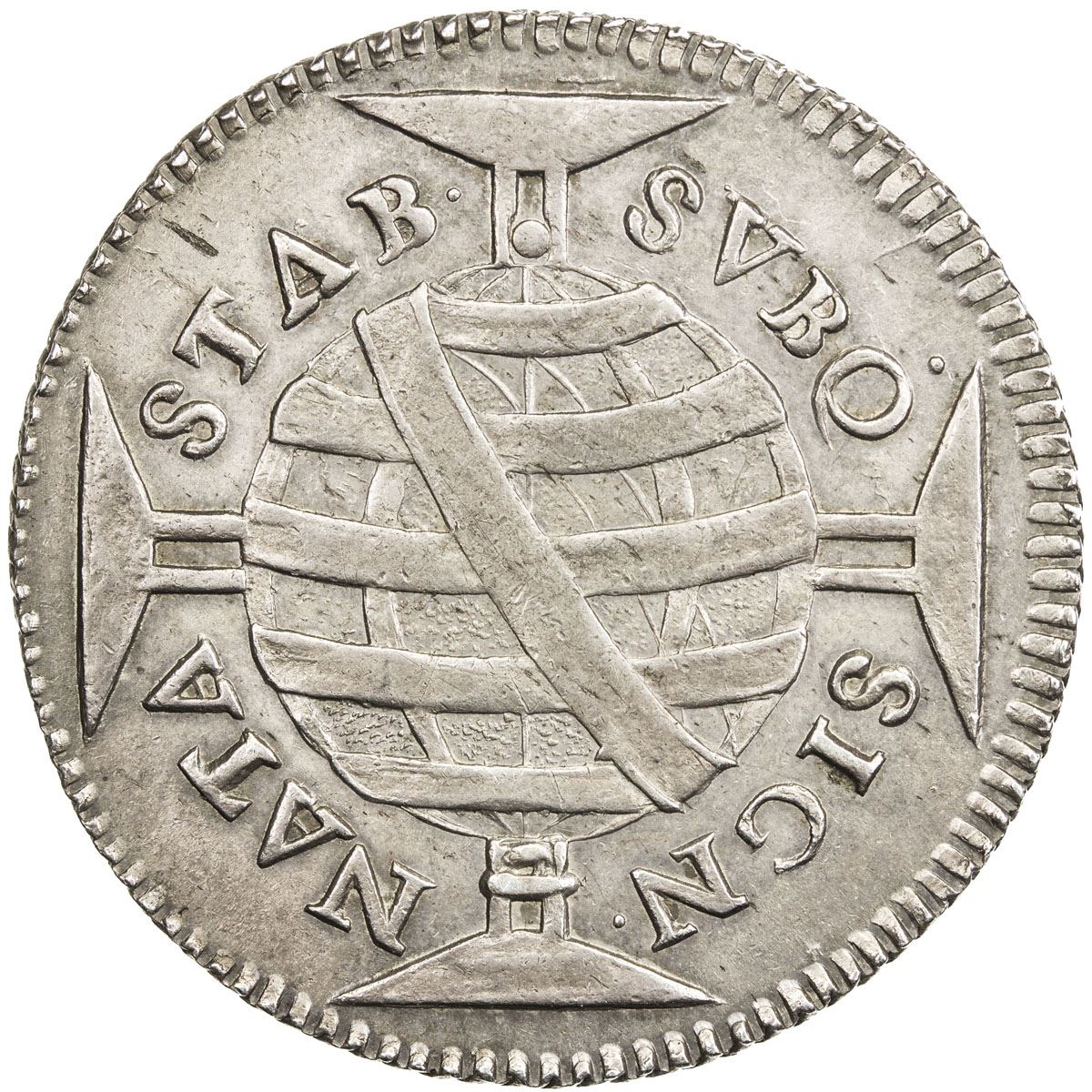 BRAZIL Pedro II 1683 1706 AR 640 Reis 19 35g 1695 AU Stephen brazil-pedro-ii-1683-1706-ar-640-reis-19-35g-1695-au-stephen